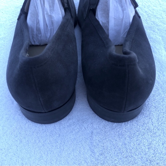 Monte Rosso Shoes Lucca Black Suede Leather Slip-On Loafers - Picture 9 of 9